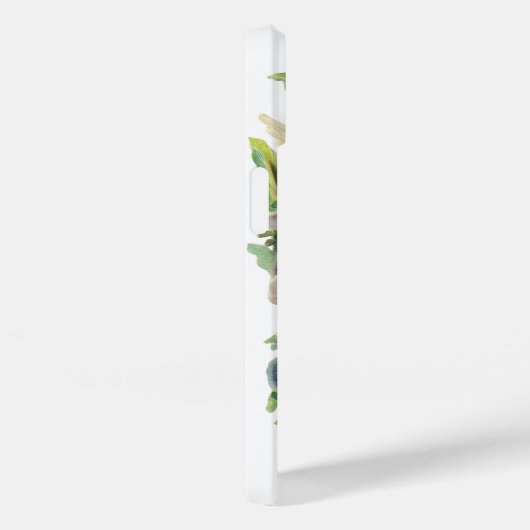 紫のビクトリアンパンジーの花とイースターエンジェル Case-Mate iPhoneケース (裏面 / 右)