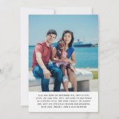 紫のピンクが指名手配の愛用写真 案内状 (裏面)