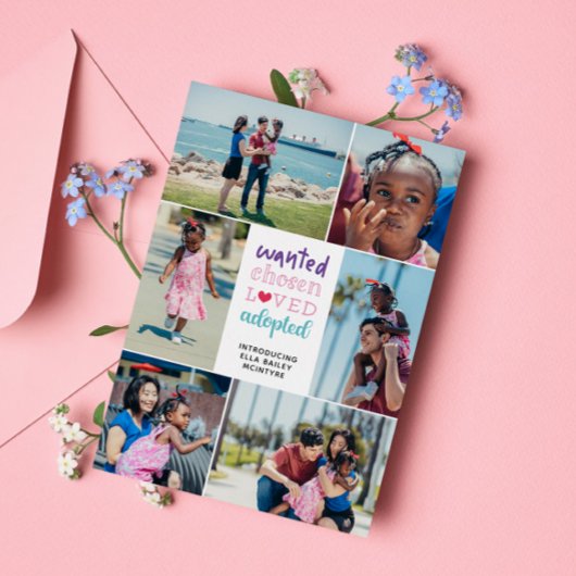 紫のピンクが指名手配の愛用写真 案内状