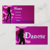 紫のピンクのダンサー 名刺 (正面/裏面)