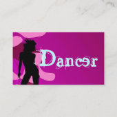 紫のピンクのダンサー 名刺 (裏面)