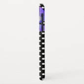 紫のピンクの水の色オーキッド絵画ズ、水玉模様 Case-Mate iPhoneケース (裏面/左)