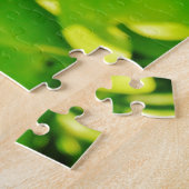 紫のピンクの花に虹色のトンボ ジグソーパズル (側面)