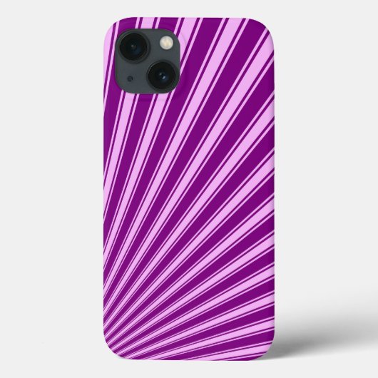 紫のファンキー太陽光線の背景 Case-Mate iPhoneケース (裏面)