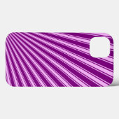紫のファンキー太陽光線の背景 Case-Mate iPhoneケース (裏面 (横))