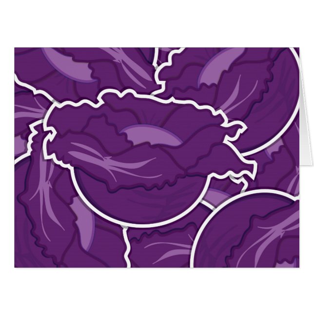 紫のファンキー白菜 (正面横)