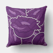 紫のファンキー白菜 クッション (裏面)