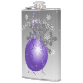 紫のファンシークリスマス飾りフラスコ フラスク (左)