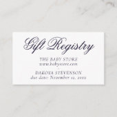 紫のファンシースクリプト | 赤モダンちゃんシャワー エンクロージャーカード (正面)