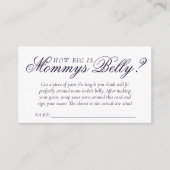 紫のファンシースクリプト | Mommys Bellyの大きさ エンクロージャーカード (正面)