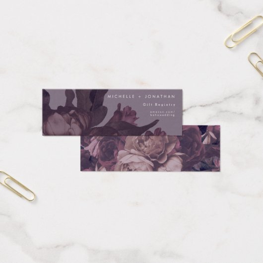 紫のファンタジーギフト登録カード (オフィス)