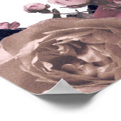 紫のファンタジー結婚の歓迎ポスターのサイン ポスター (角)