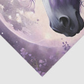 紫のファンタジー馬の月の花 薄葉紙 (詳細)