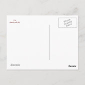 紫のフィンチポストカード ポストカード (裏面)