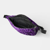紫のフェイクグリッター ファニーパック (見開き)