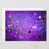 紫のフォイル（星付き） セーブザデート (正面/裏面)