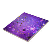 紫のフォイル(星付き) タイル (側面)