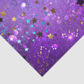 紫のフォイル（星付き） 薄葉紙 (詳細)