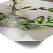 紫のフリーシアの芽 フォトプリント            (角)