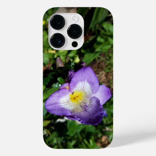 紫のフリーシア花 Case-Mate iPhoneケース (裏面)