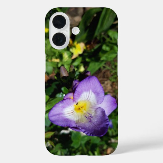 紫のフリーシア花 Case-Mate iPhoneケース (裏面)
