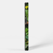 紫のフリージアの花 iPhoneケース (右側面)
