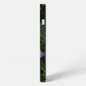 紫のフリージアの花 iPhoneケース (左側面)