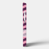 紫のフロステッドランのシボロン（蝶） Case-Mate iPhoneケース (裏面 / 左)