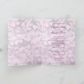 紫のフロックス・結婚式招待状カード 招待状 (内部)