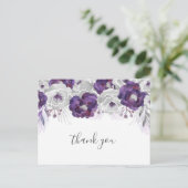 紫のフローラの赤ん感謝していだの詩 ポストカード (スタンド正面)