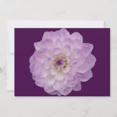 紫のフローラは私の名誉のマトロンになってくれる？ 招待状 (裏面)