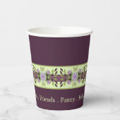 紫のフローラアクセント 紙コップ (左)