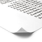 紫のフローラエレガント16テーブル座席表 ポスター (角)