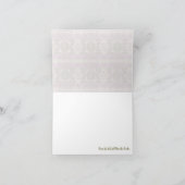 紫のフローラサンキューカード サンキューカード (内部)