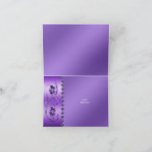 紫のフローラサンキューカード サンキューカード (内部)