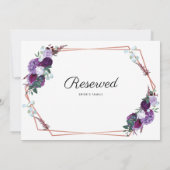 紫のフローラジオメト結婚リの予約語 (裏面)