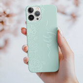 紫のフローラスクリプトiPhone/iPadケース Case-Mate iPhoneケース