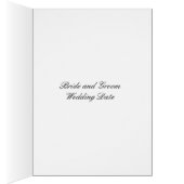 紫のフローラテーブルのシーティングカード (内側 (右))