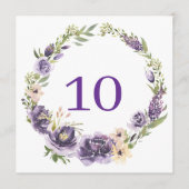 紫のフローラテーブル番号 プログラム (正面)