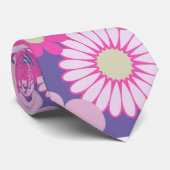 紫のフローラネクタイ ネクタイ (ロール)