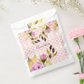 紫のフローラバラ フェイバーバッグ (封をした状態)