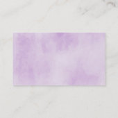紫のフローラブライダルシャワーレシピエンクロージャカード エンクロージャーカード (裏面)