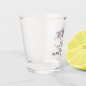 紫のフローラメイド・オブ・オーナー（花嫁付き添い人）提案 ショットグラス (左)