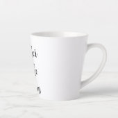 紫のフローラモザ結婚ーブライダル カフェラテマグ (右)