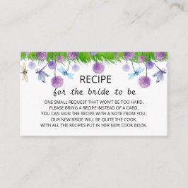 紫のフローラレシピエンクロージャカード エンクロージャーカード