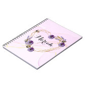 紫のフローラ咲き園 ノートブック (左側)