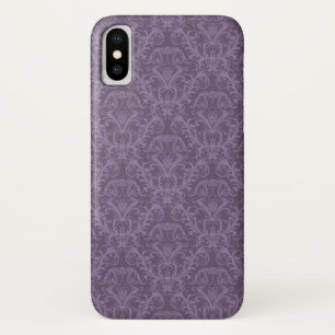 紫のフローラ壁紙2 iPhone X ケース