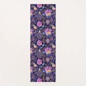 紫のフローラ夢想家スピリチュアル神秘的なボホ ヨガマット (正面)