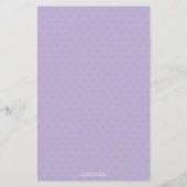 紫のフローラ妖精の赤ちゃんシャワービンゴゲーム (裏面)