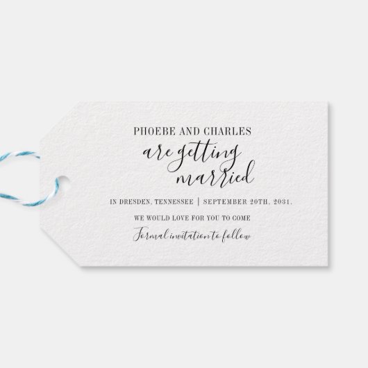 紫のフローラ幾何学模様の保存日付ラベル ギフトタグ (裏面横)